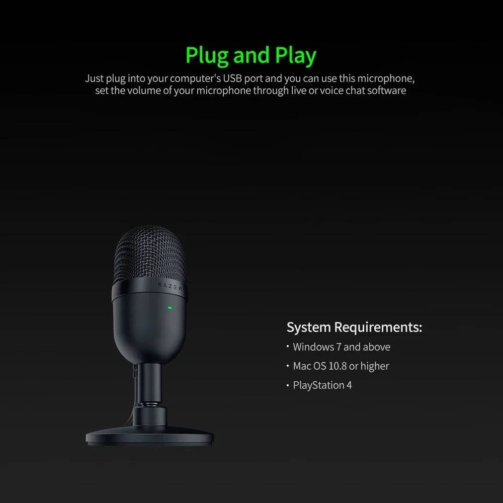 Razer Seiren Mini USB Condenser Microphone